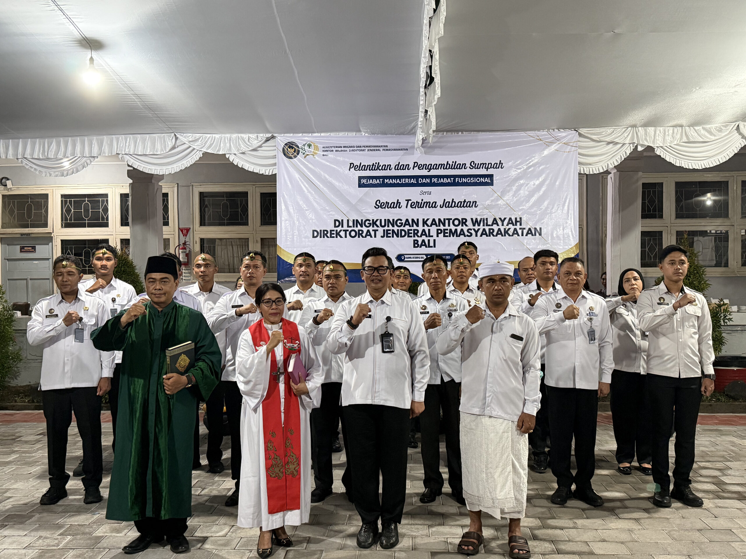 Transformasi Pemasyarakatan Bali Wujudkan Kinerja PRIMA, Kakanwil Ditjenpas Bali Lantik 20 Orang Pejabat Manajerial dan Fungsional